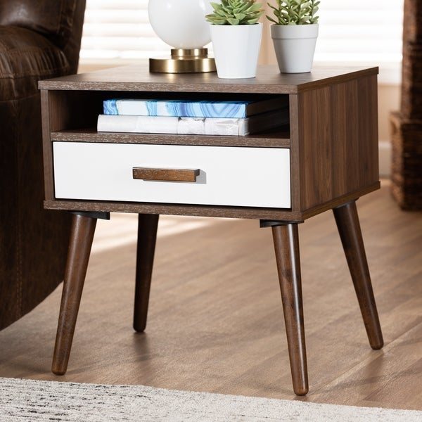 Carson Carrington Uljeberg Mid-century Modern 1-drawer Wood End Table