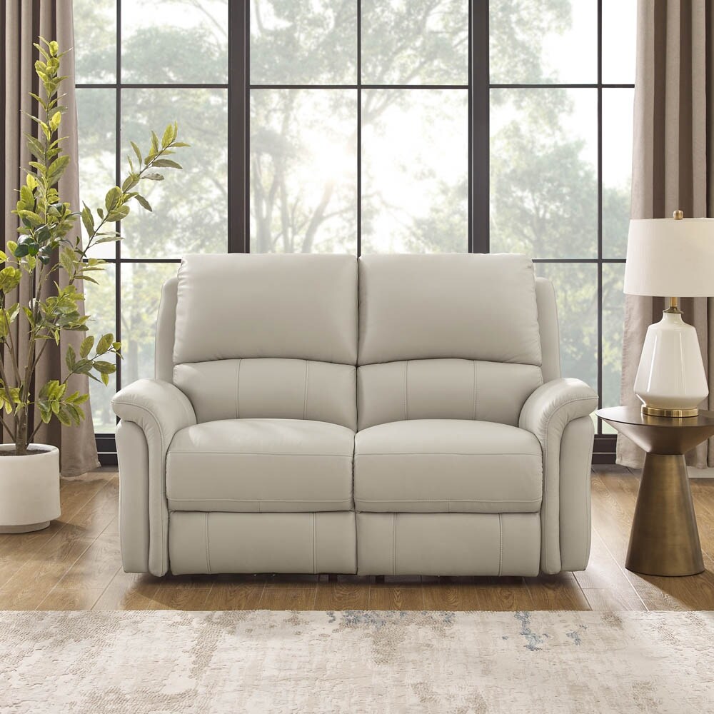 Hydeline Erindale Zero Gravity Power Recline and Headrest Top Grain Leather Sofa and Loveseat with Built in USB Ports