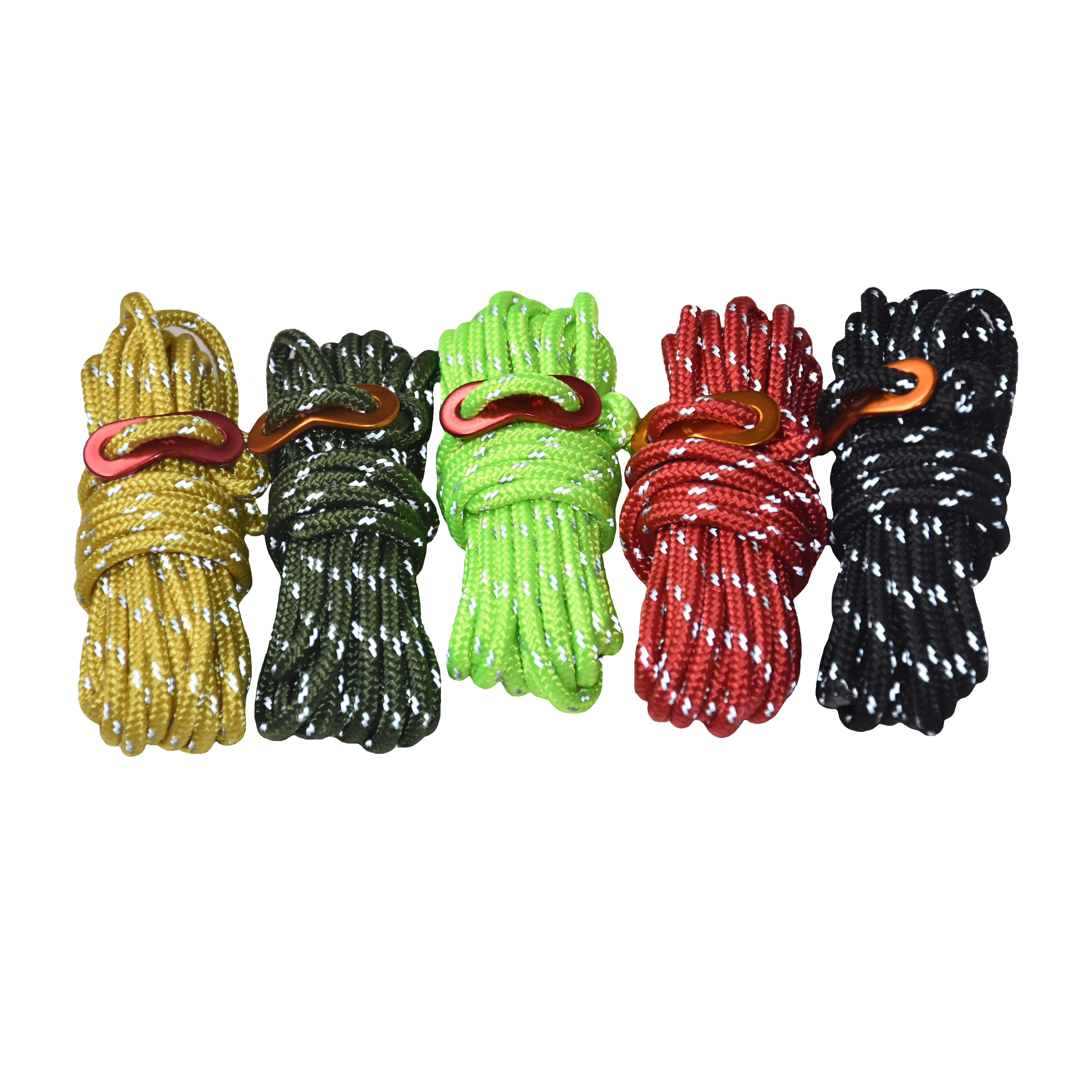 Polyester Braided Camping Rope paracord 550 7 strand 5mm Tent Rope For Camping Hiking Sports rope for inflatable tent