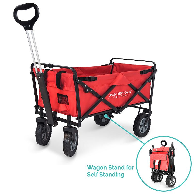 WonderFold S-Series Utility Folding Wagon with Self Stand