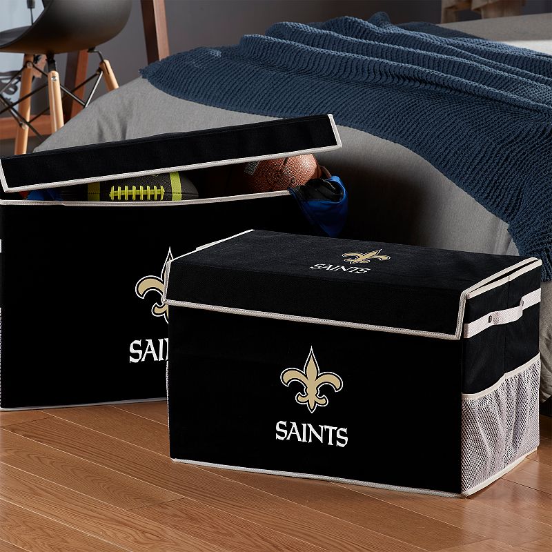 Franklin Sports New Orleans Saints Large Collapsible Footlocker Storage Bin