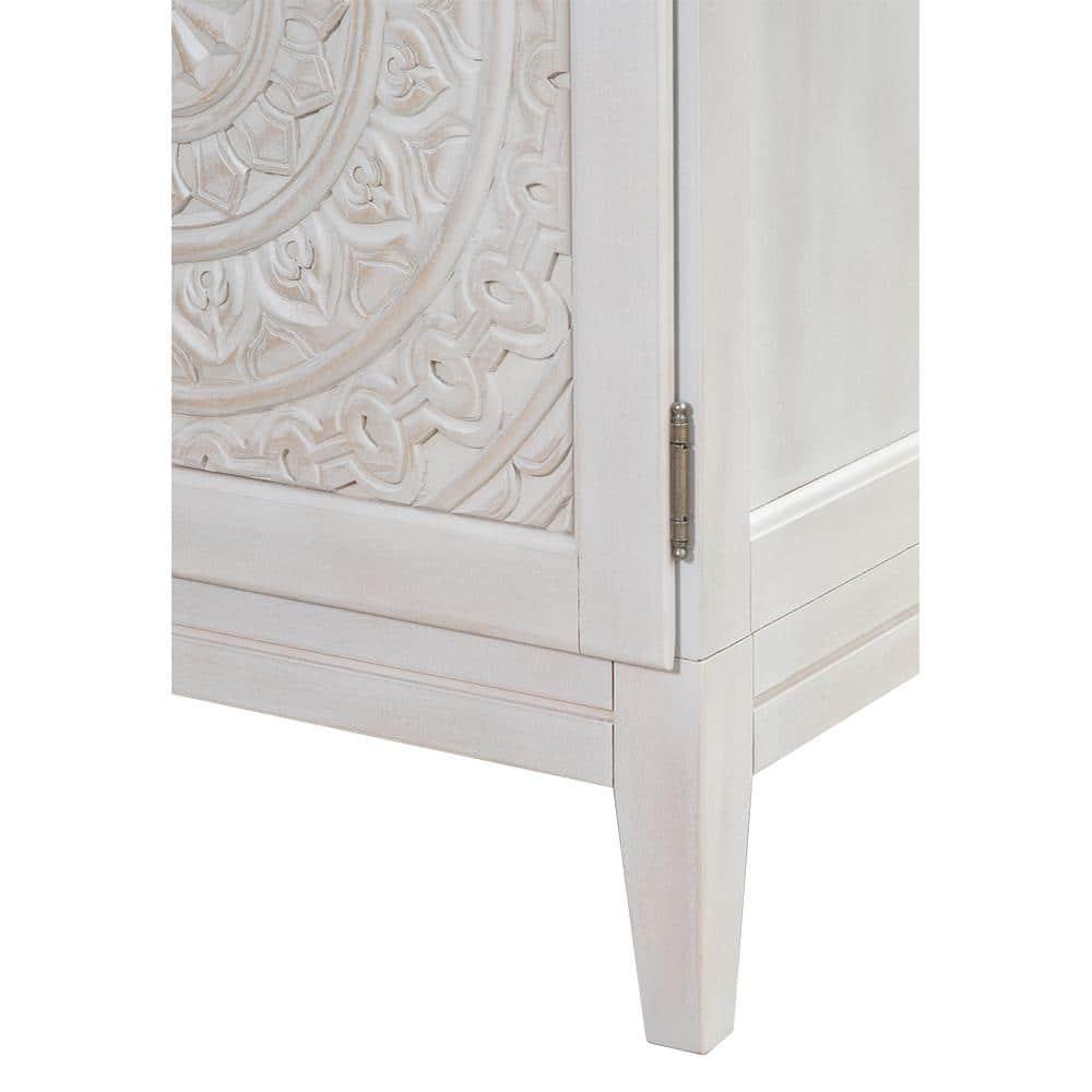 Home Decorators Collection Chennai 25 in W Linen Cabinet in White Wash