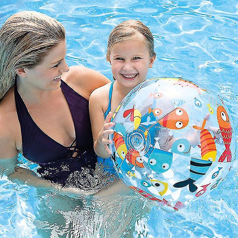 3pcs Beach Ball Playing Water Toy Inflatable Ball Summer Outdoor Activity