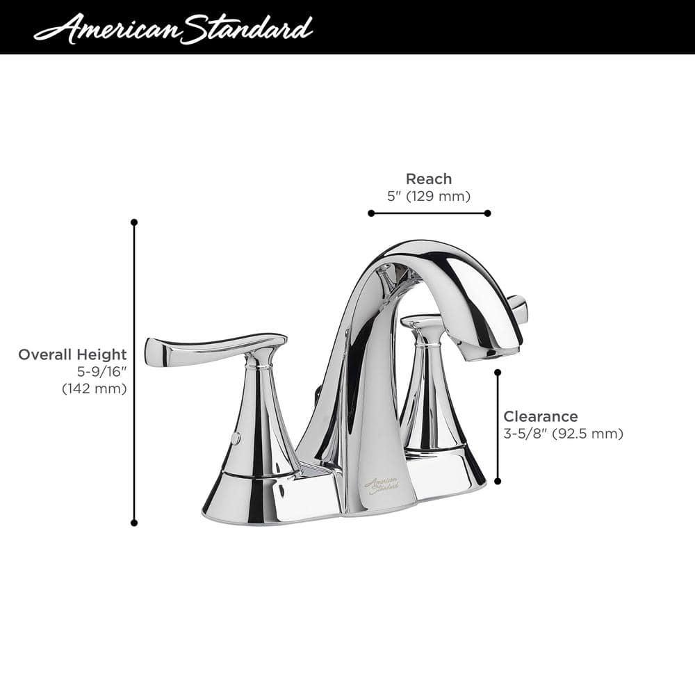 American Standard Chatfield 4 in Centerset 2Handle Bathroom Faucet in Legacy Bronze