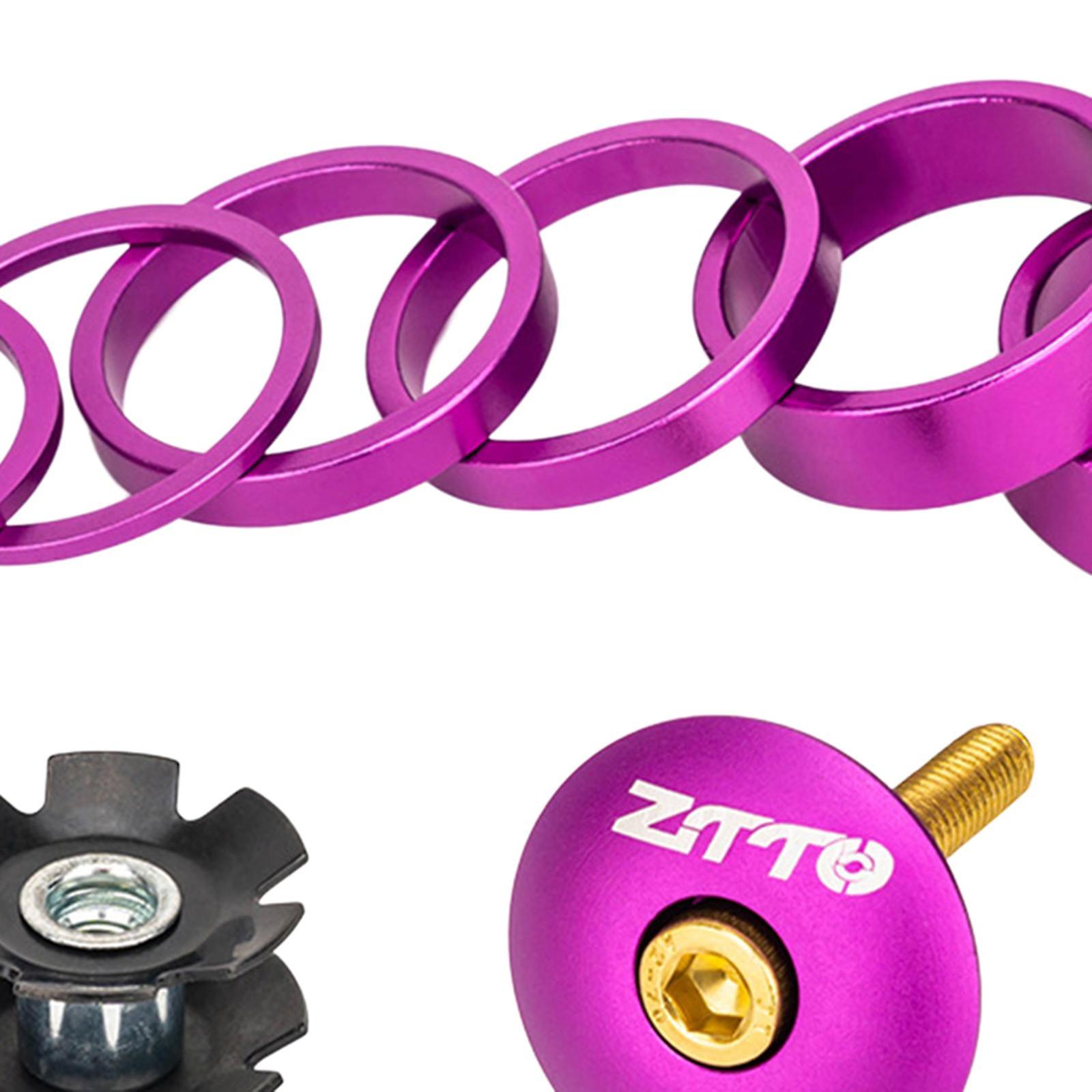 Bike Headset Spacer Installation Tool Front Fork Washer Bike Fork Washer Set Purple