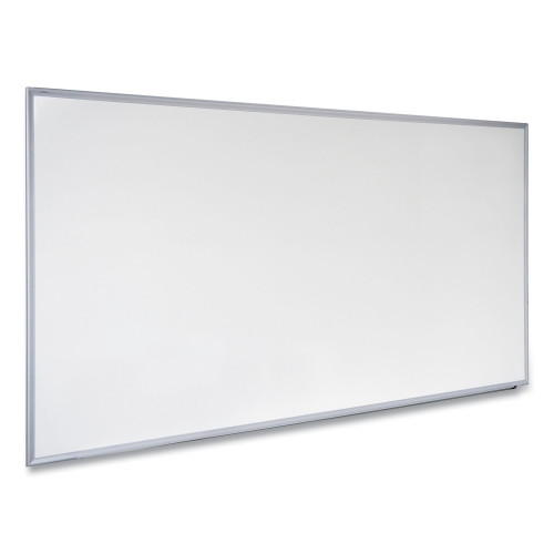 Universal Dry Erase Board， Melamine， 72 x 48， Satin-Finished Aluminum Frame (43626)