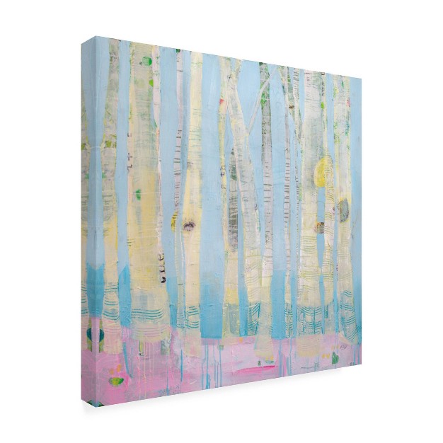 X 14 quot Kellie Day x27 winter Woods x27 Unframed Wall Canvas Trademark Fine Art