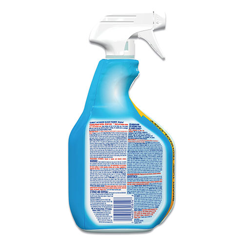 Clorox Disinfecting Bathroom Foamer with Bleach ? Original | Spray， 30 fl oz (0.9 quart)， Clear | CLO30614