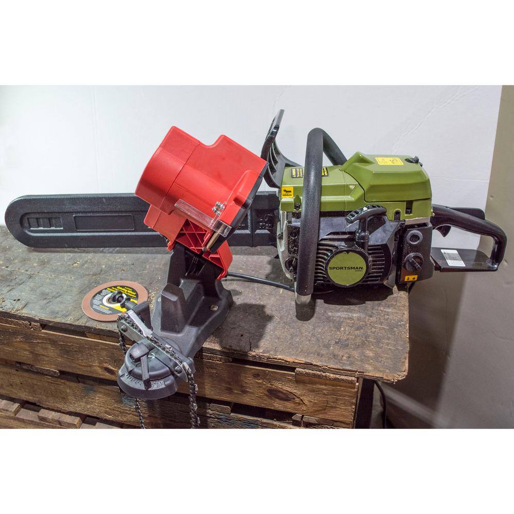 Sportsman 20 in. 52 cc Gas Chainsaw Kit with and Sharpener and Grinding Plates 809275