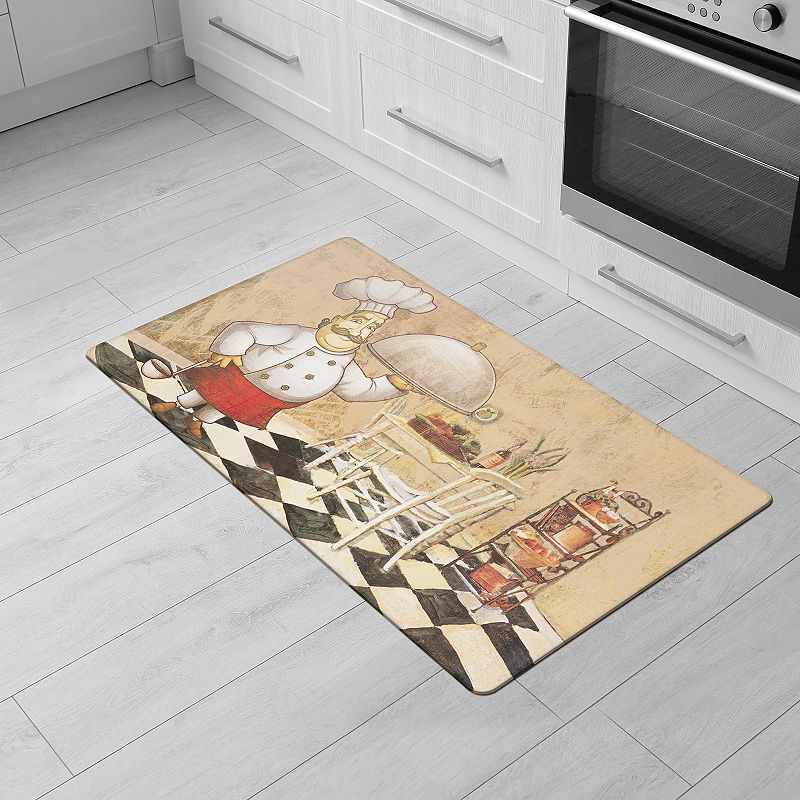 World Rug Gallery Waterproof Chef Kitchen Mat