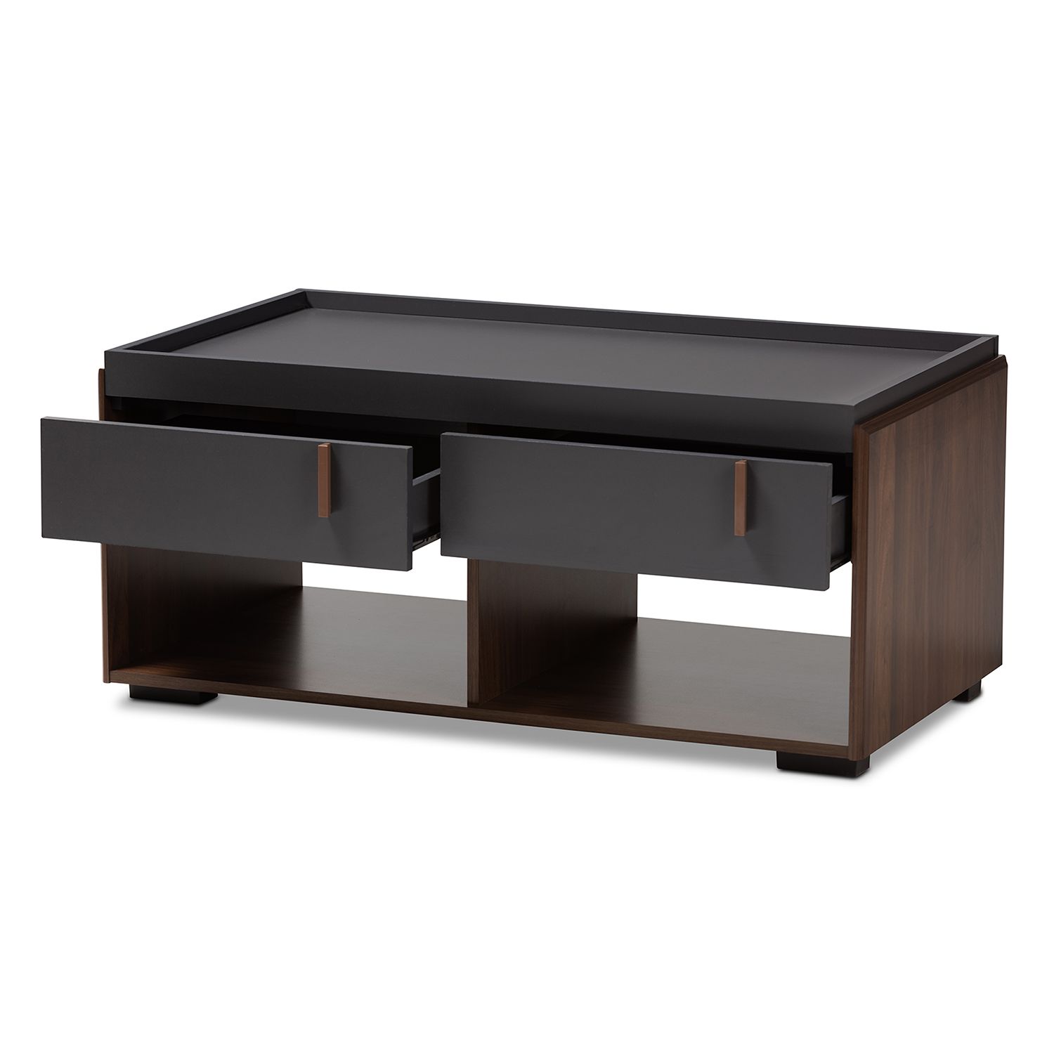 Baxton Studio Rikke Charcoal Coffee Table