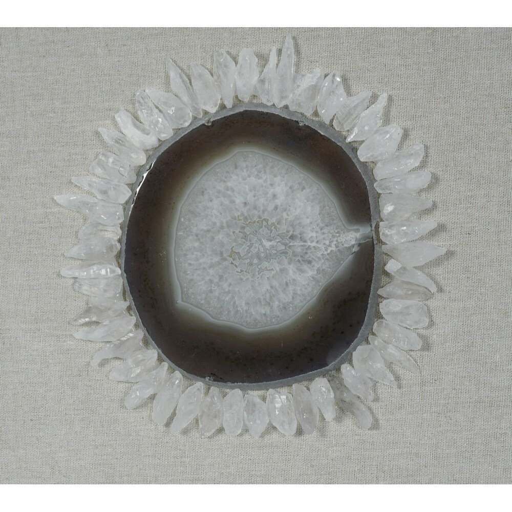 HUJI Quartz Sunflower Shadow Box Wall Decor