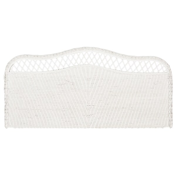 SAFAVIEH Sephina White Rattan Headboard (Full) - - 14428250