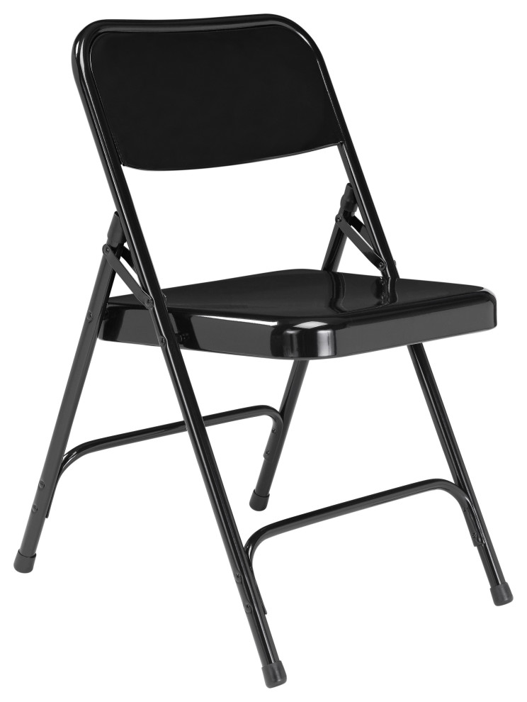 NPS 200 Premium  Steel Double Hinge Folding Chair  Set of 4   Contemporary   Folding Chairs And Stools   by National Public Seating  Houzz