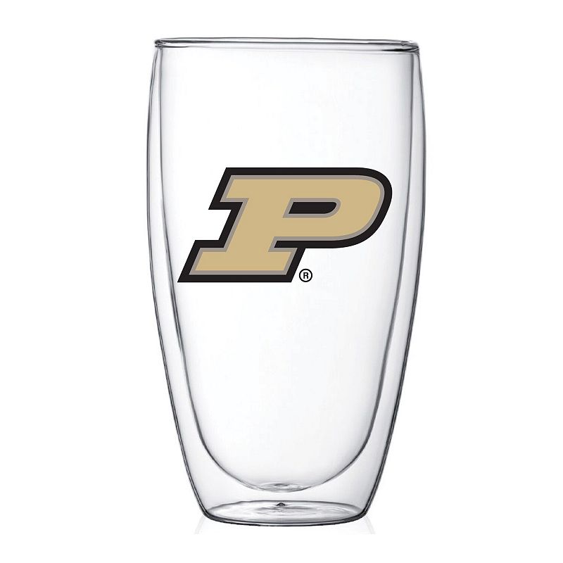 Purdue Boilermakers 15oz. Double Wall Thermo Glass