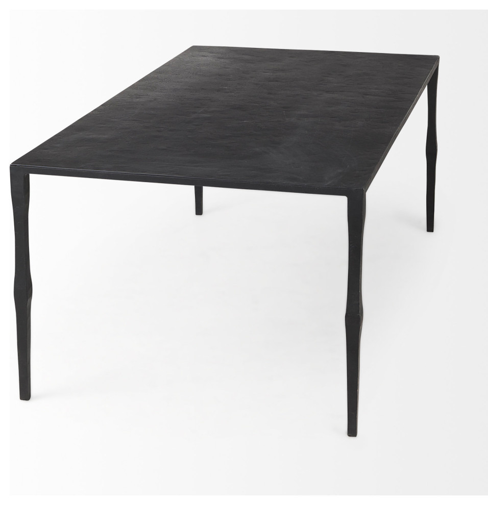 Timothy Ebony Black Iron Coffee Table   Coffee Tables   by Mercana  Houzz