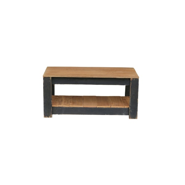 Combo Coffee Table with Shelf