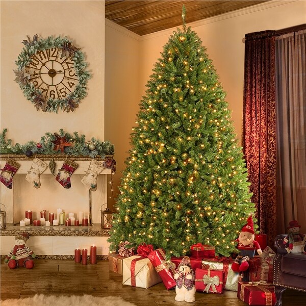 Yaheetech Premium PreLit Douglas Full Fir Thick Spruce Christmas Tree