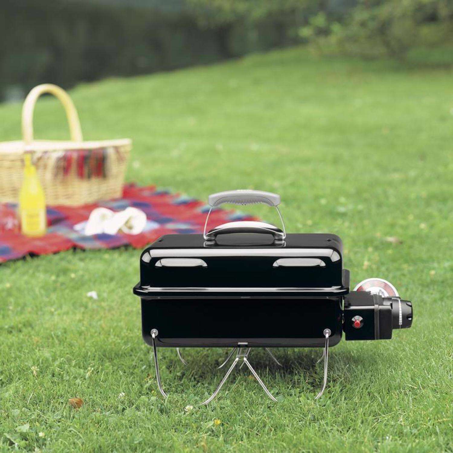 Weber Go-Anywhere 1 Burner Liquid Propane Grill Black