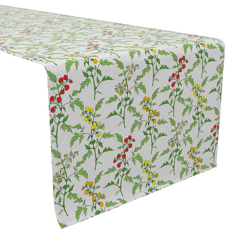 Table Runner， 100% Cotton， 16x90， Vines of Tomatoes