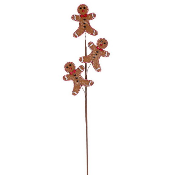 Vickerman QG223543 28 Gingerbread Man Spray 6/Bg