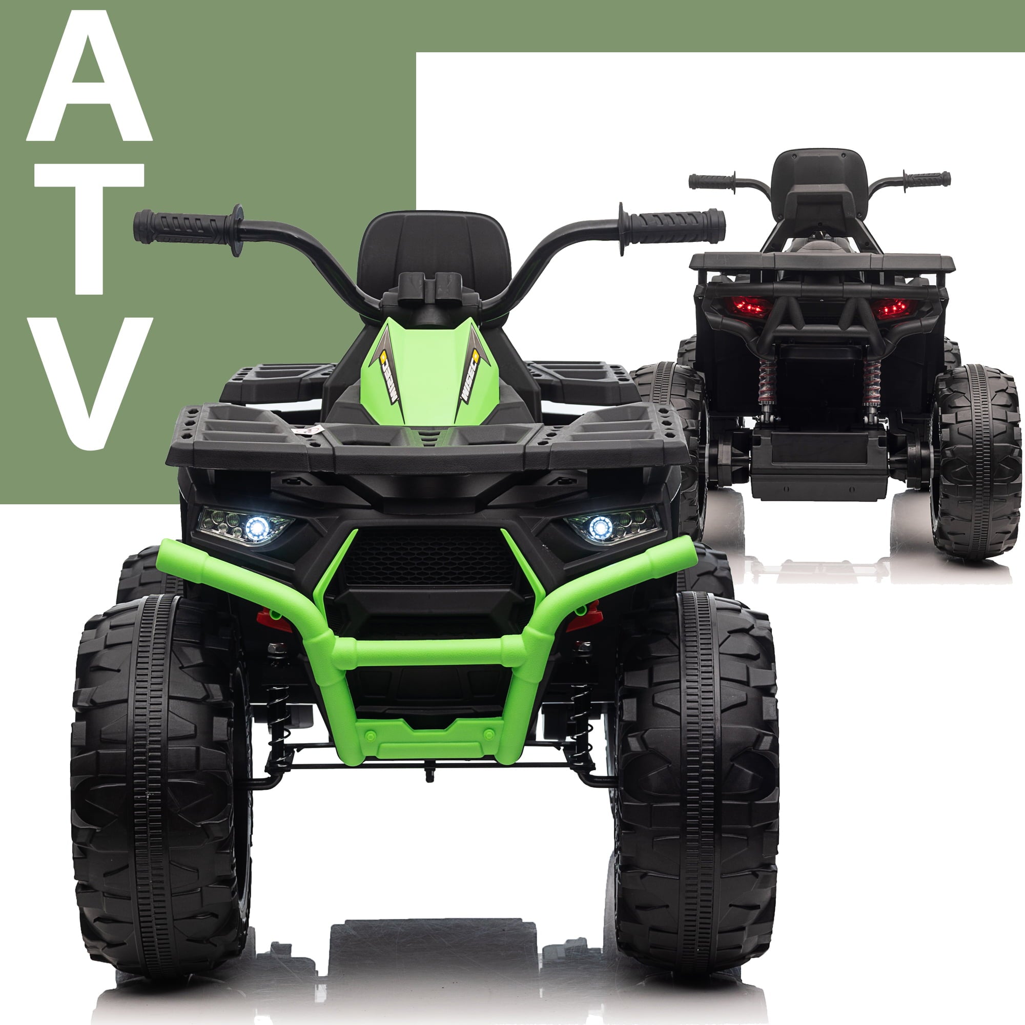 JC333 24V Kids Ride on ATV  Electric 4-Wheeler Quad with Music