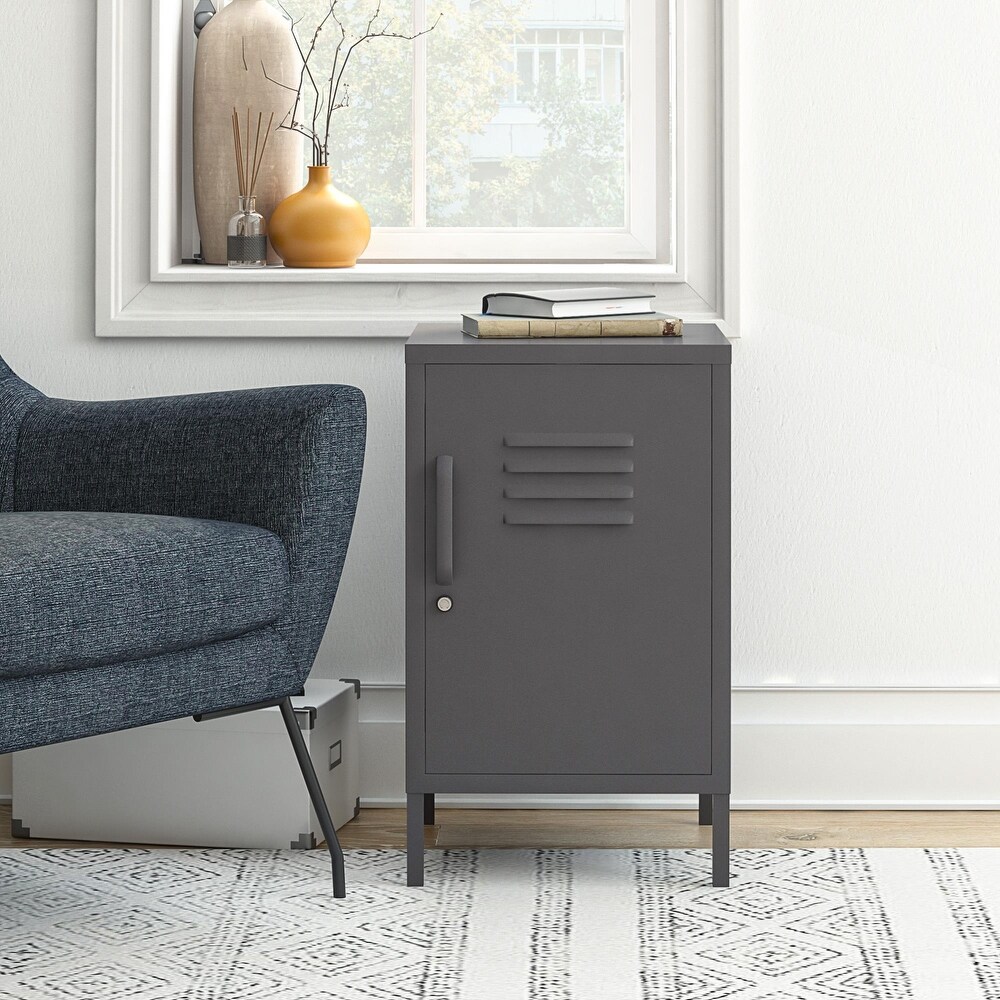 Ameriwood Home Walton Metal Locker End Table