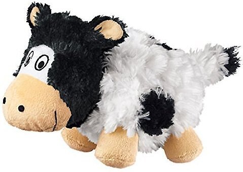 KONG Barnyard Cruncheez Cow Dog Toy