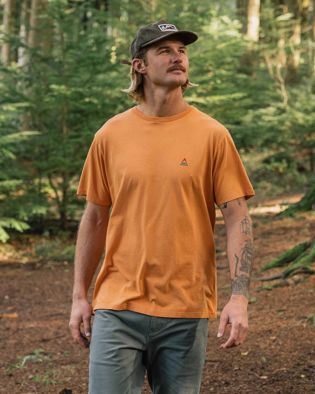 Classic Logo Recycled Cotton T-Shirt - Tangerine