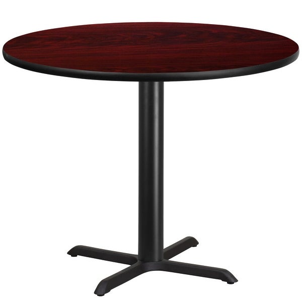 42'' Round Laminate Table Top with 33'' x 33'' Table Height Base