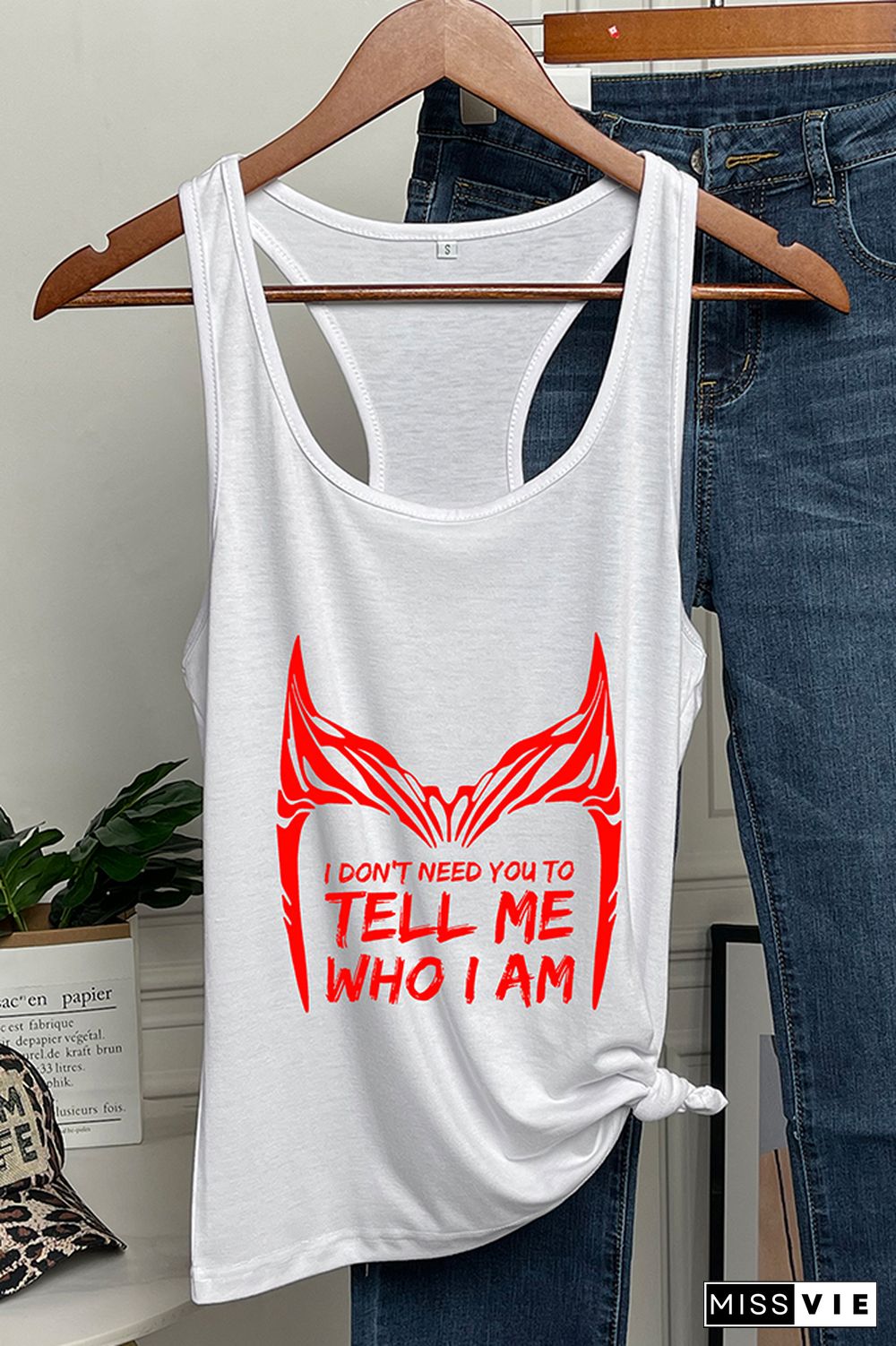 Scarlet Witch Crown Tiara, I Don’t Need You To Tell Me Who I Am Sleeveless Tank Top Wholesale