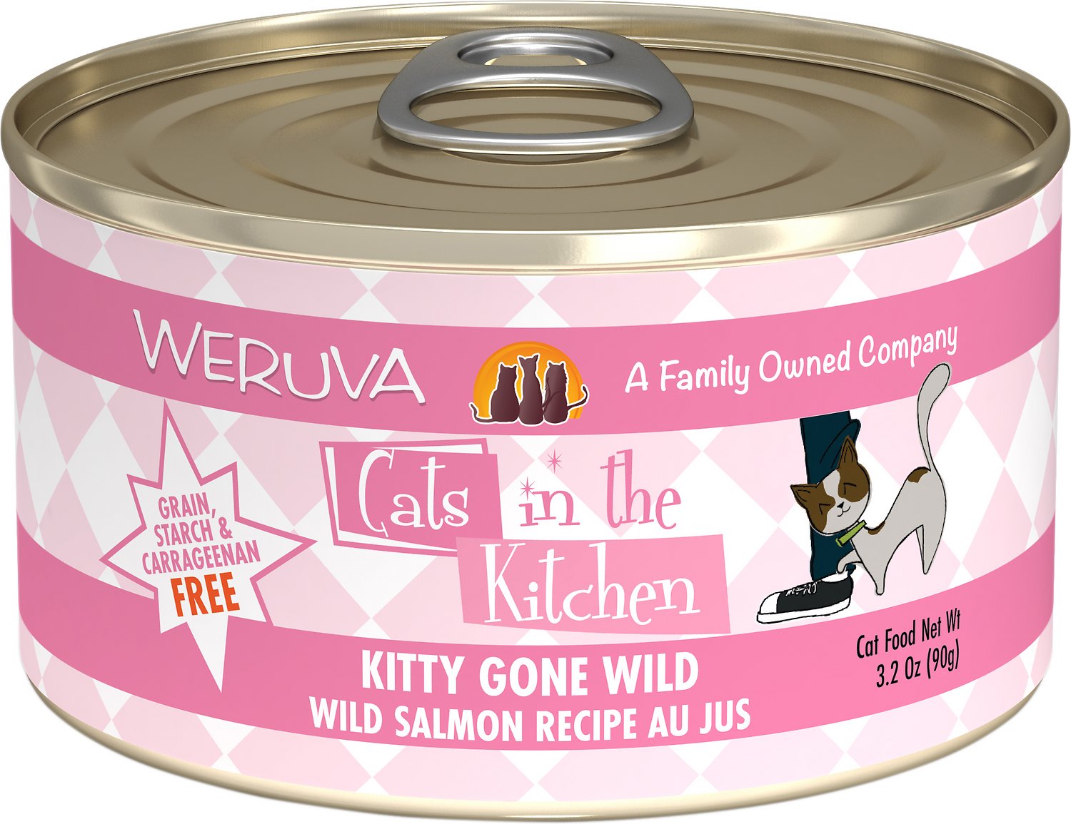 Weruva Cats In The Kitchen Kitty Gone Wild Salmon Recipe Au Jus Grain