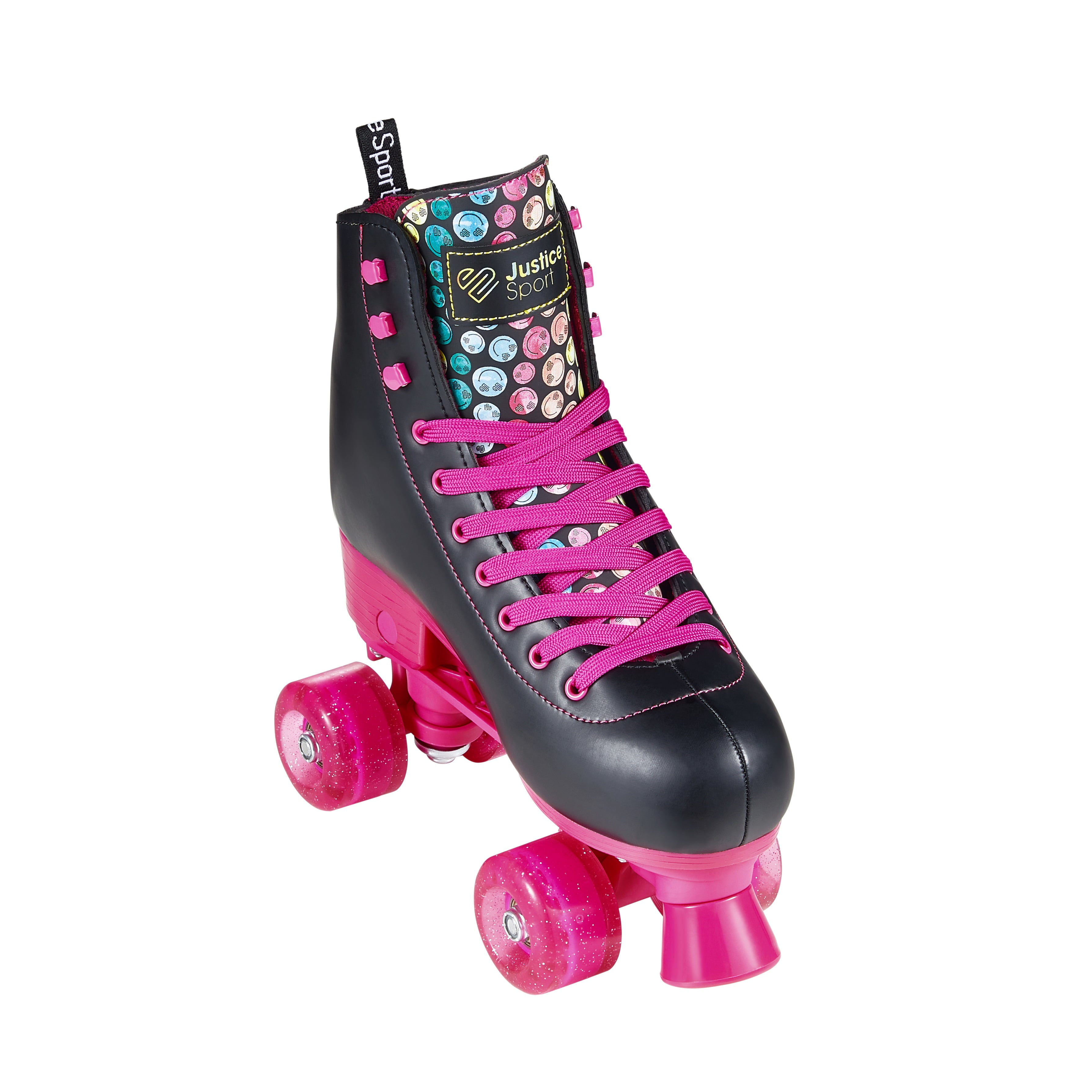 Justice Quad Roller Skates for Girls Ages 5-8， Size 12-2