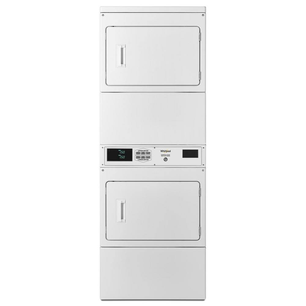 Whirlpool 7.4 cu. ft. 240-Volt White Electric Double Stacked Commercial Dryer CSP2970HQ