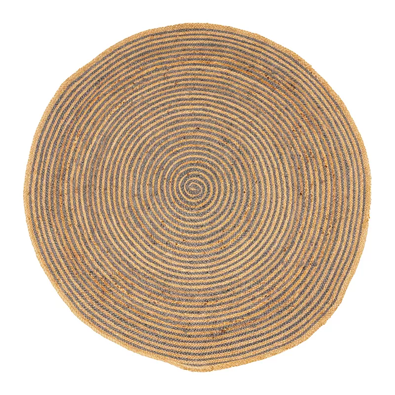 Superior Braided Jute Round Area Rug