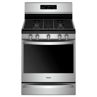 Whirlpool 5.8 cu. ft. Gas Freestanding Range in Fingerprint Resistant Stainless Steel with FROZEN BAKE Technology WFG775H0HZ