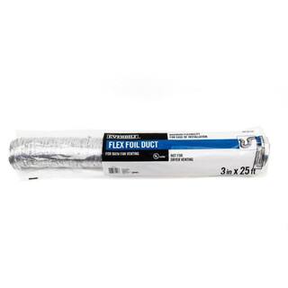 Everbilt 3 in. x 25 ft. Flexible Aluminum Foil Duct AF325ULPHD