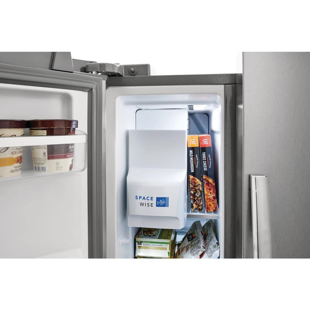 FRIGIDAIRE GALLERY 22.3 cu. ft. 33 in. Standard Depth Side by Side Refrigerator in Smudge-Proof Stainless Steel GRSS2352AF