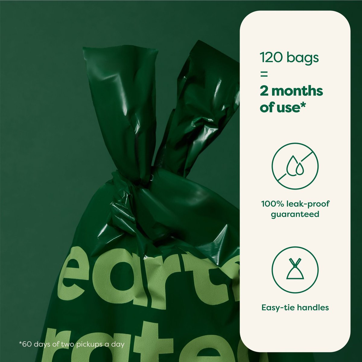 Earth Rated Dog Poop Bags with Handles