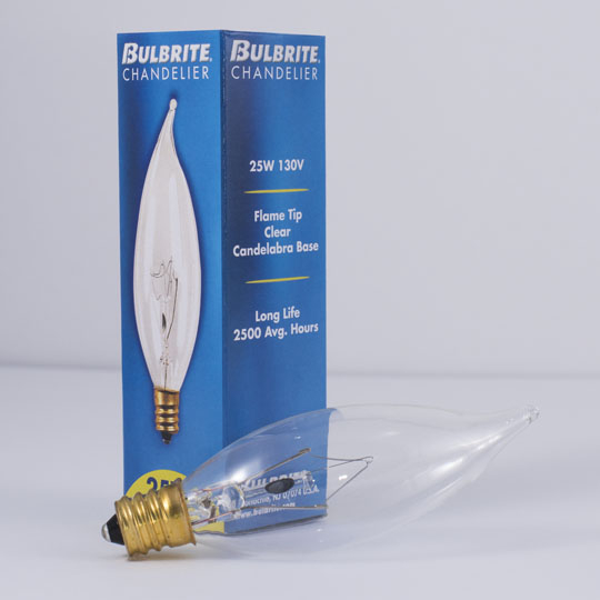 Bulbrite Incandescent Ca8 Candelabra Screw (E12) 2...