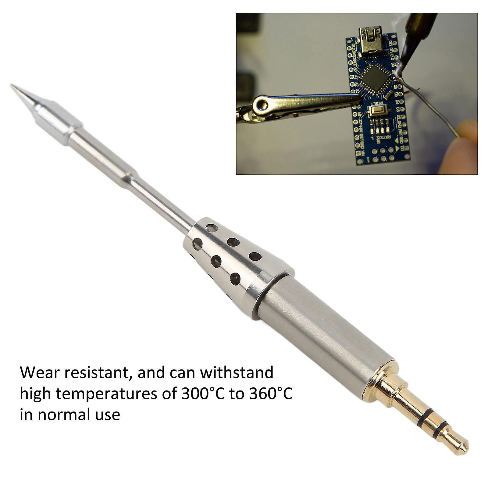 Universal Aluminium Alloy Mini Soldering Iron Tip For Ts80p Electric Soldering With Internal Heating Core And High Heat Resistance [ts-bc02]