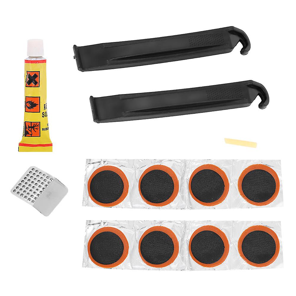 Mini Portable Tire Self Adhesive Patch File Levers Bike Tires Puncture Repair Tools Kit Cycling