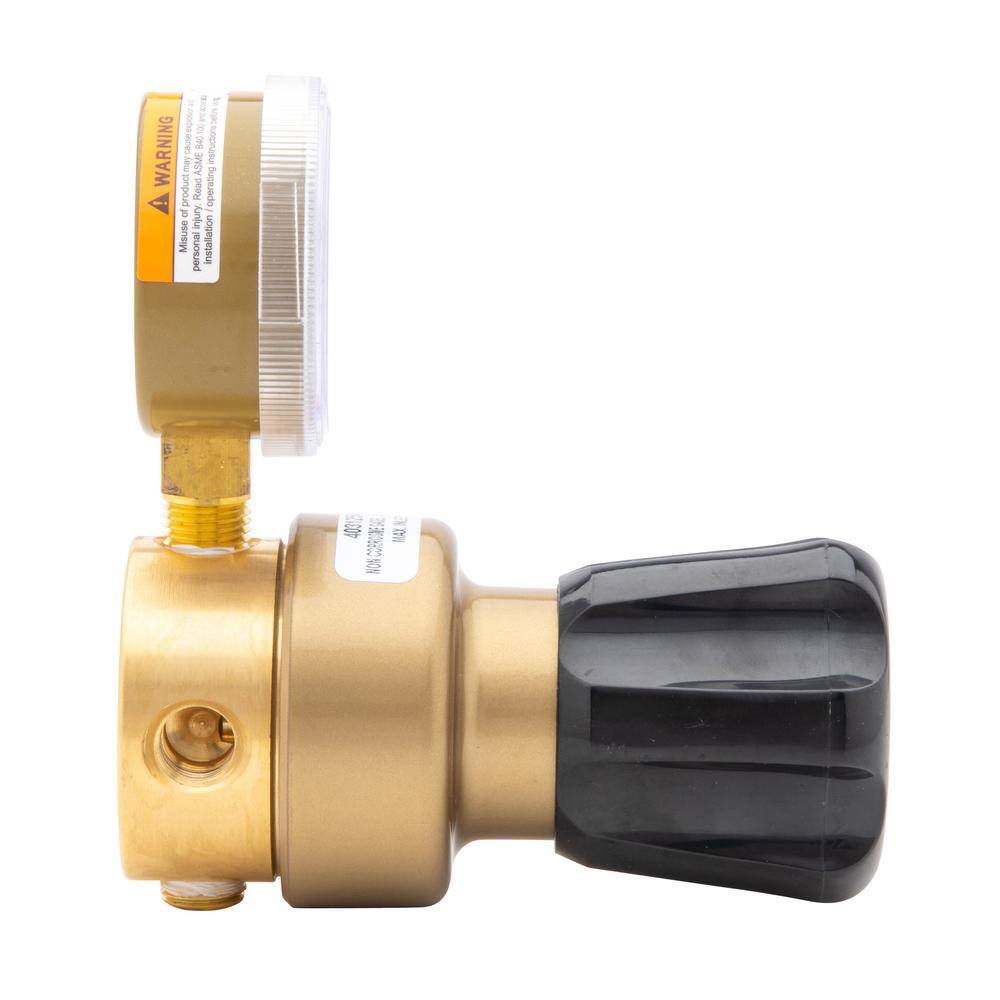 Harris 14 in. Model 403 General Purpose Brass Nitrogen Argon Carbon Dioxide Line Regulator 0-125 PSIG 403125000D