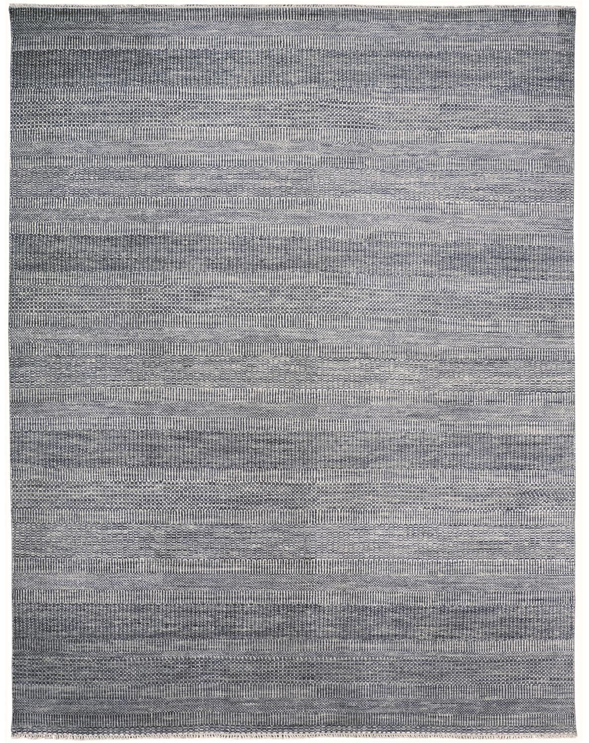 Caldecott Hand Knotted Steel and Silver Gray Rug by BD Fine