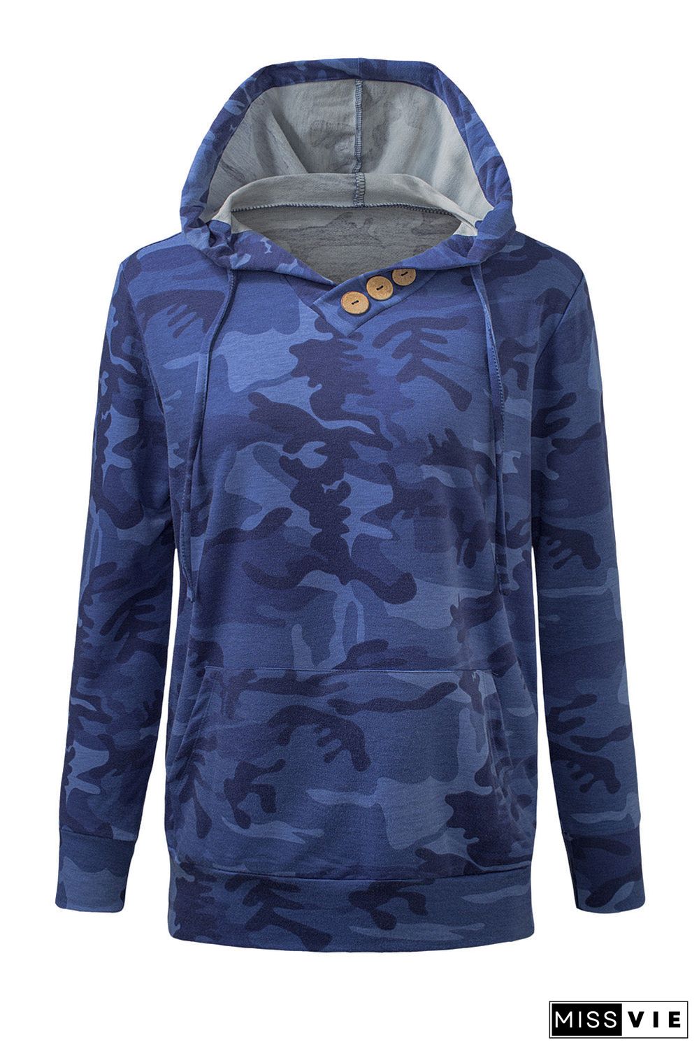 Print Kangaroo Pocket Hoodie