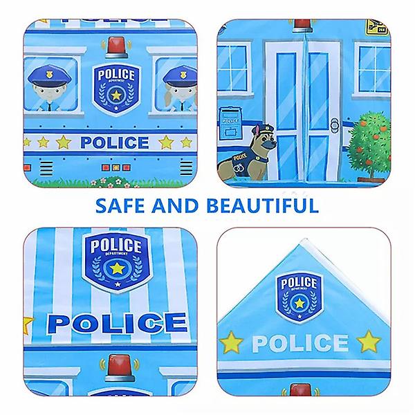 New Police Large Kid Play Tent， Kids Castle Tent House Camping Tents For Kids Indoor Outdoor 29454