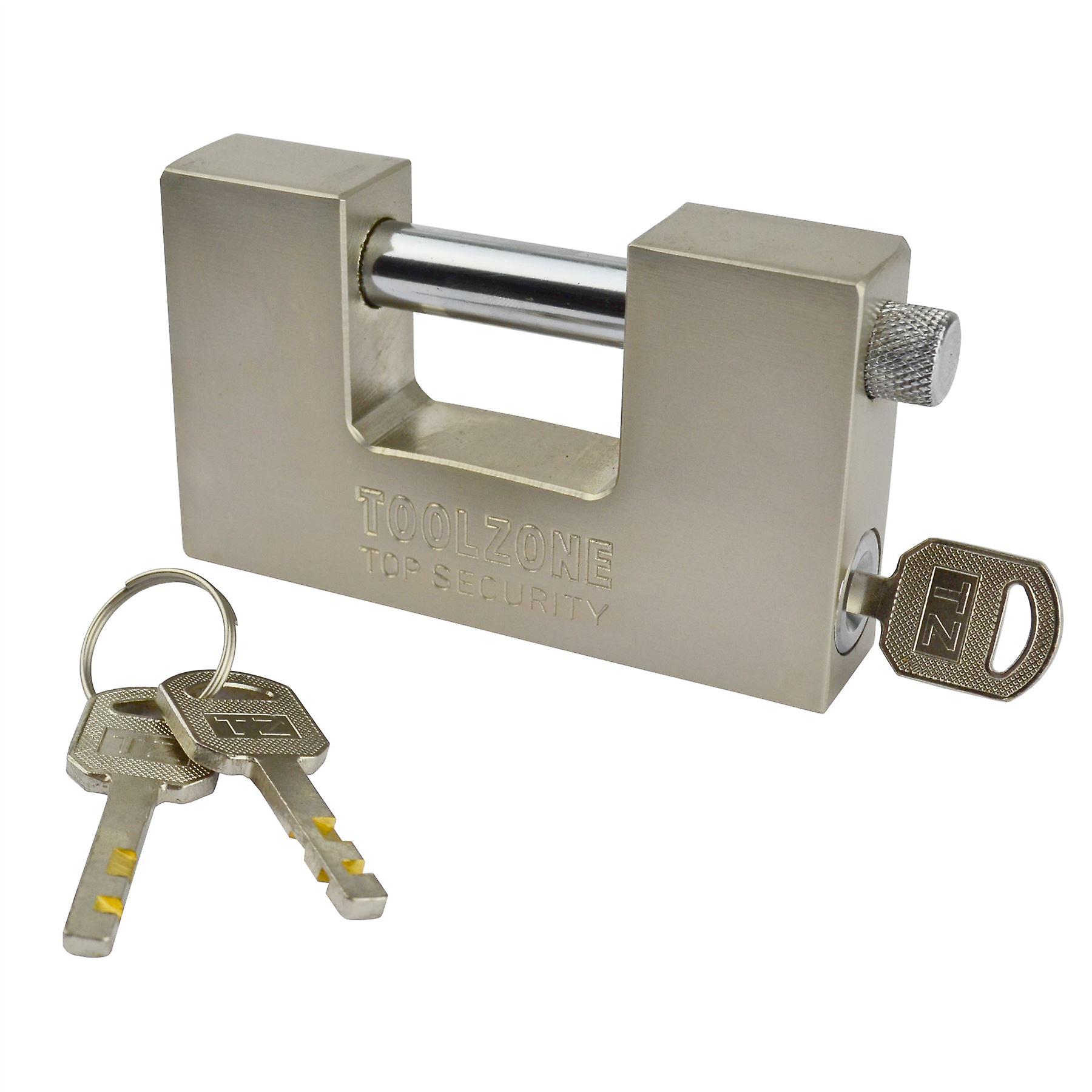 Padlock Steel Security Shutter Lock Container Door 100mm Rotating Shackle TE722