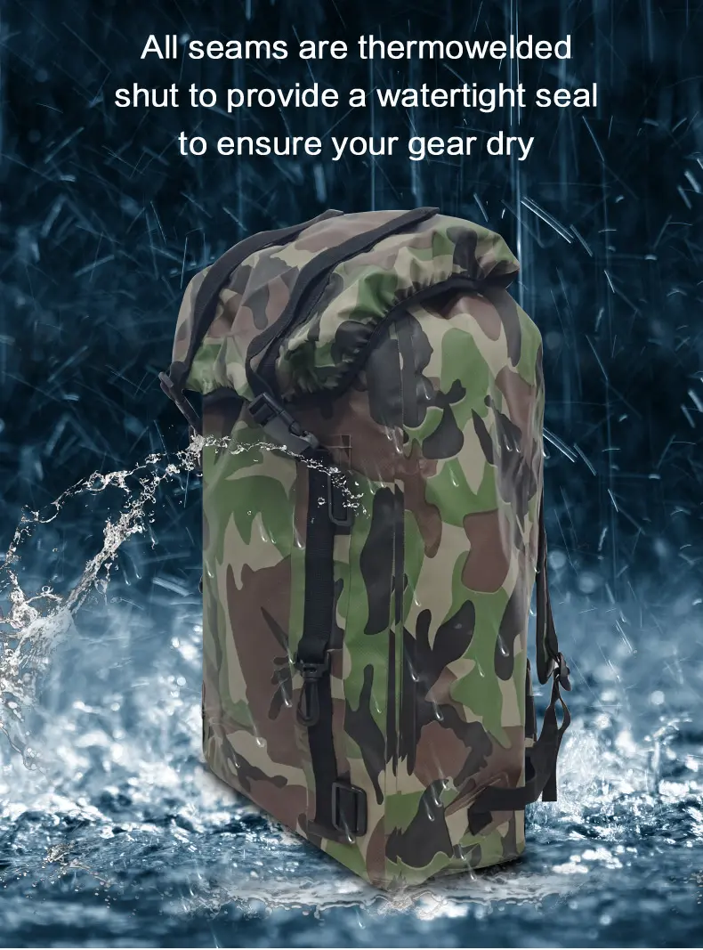 Camping Travel customized pvc waterproof dry bag hiking backpack