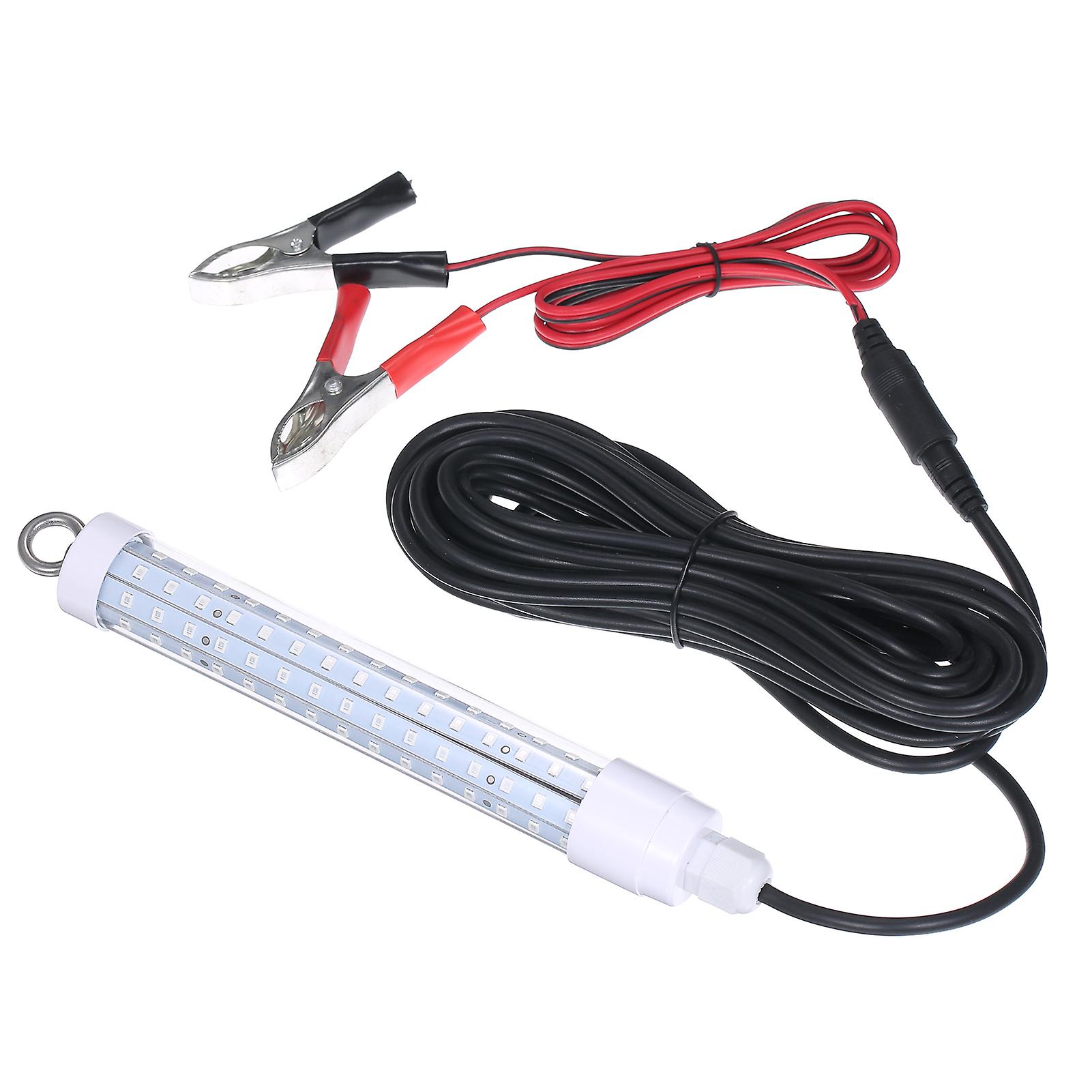 Underwater Night Fishing Light Ip68 Lure Bait 12-24v 10w 120leds 1000lm Leds Submersible Fish Finder Lamp With 6m/19.69ft Cord