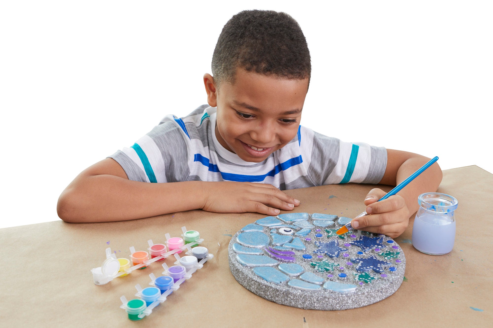 Paint Your Own Stepping Stone: Moon and Stars